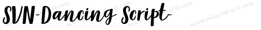 SVN-Dancing Script字体转换